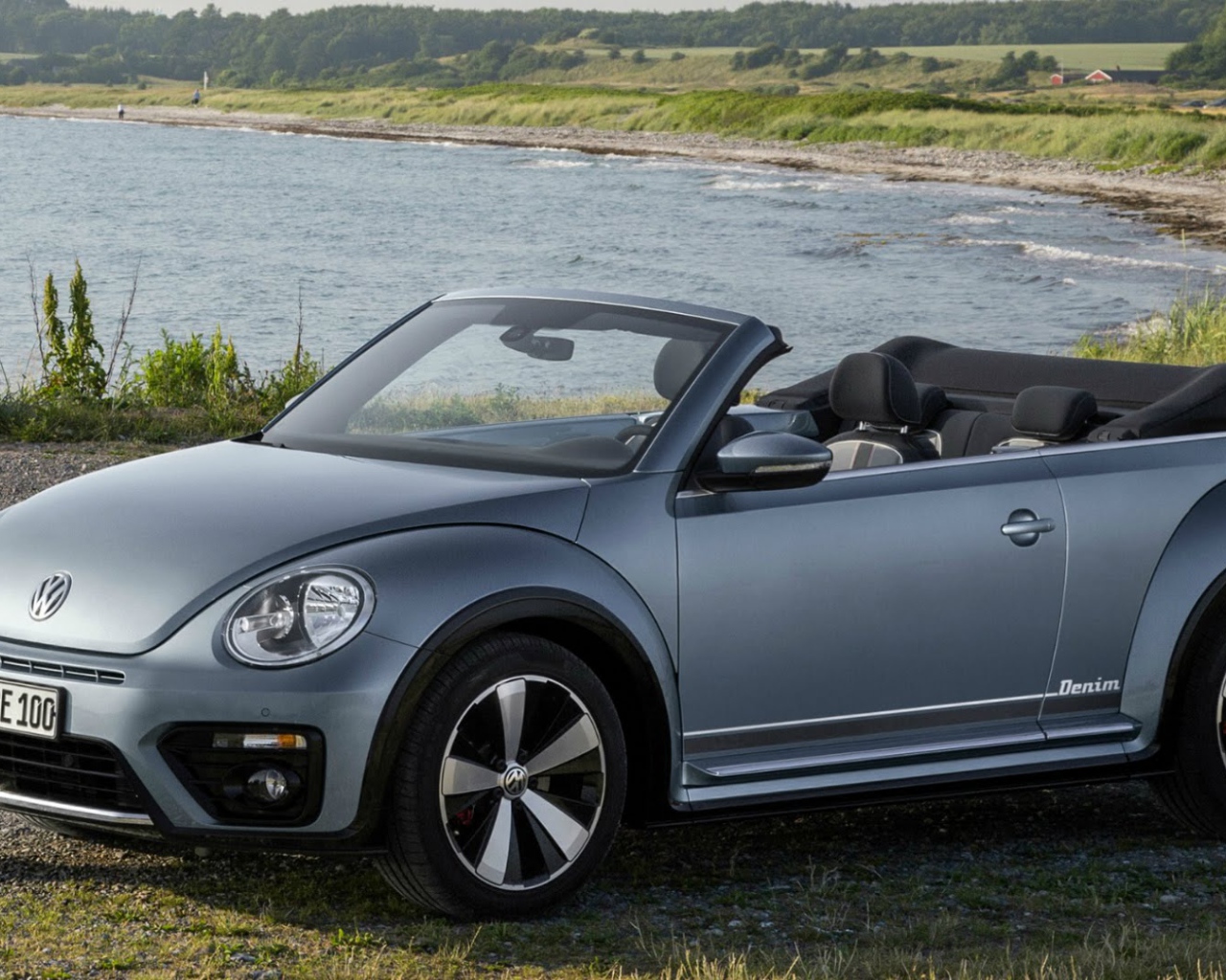 Серебристый Volkswagen Beetle Cabriolet  2017 года 