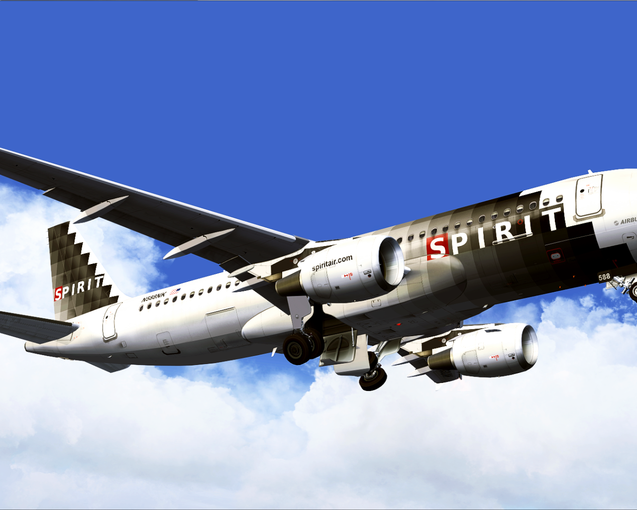 Самолет Airbus A320 авиакомпании Spirit Airlines 