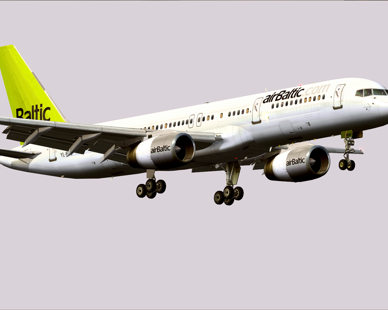 Самолет Boeing 757-200 латвийской авиакомпании Air Baltic 