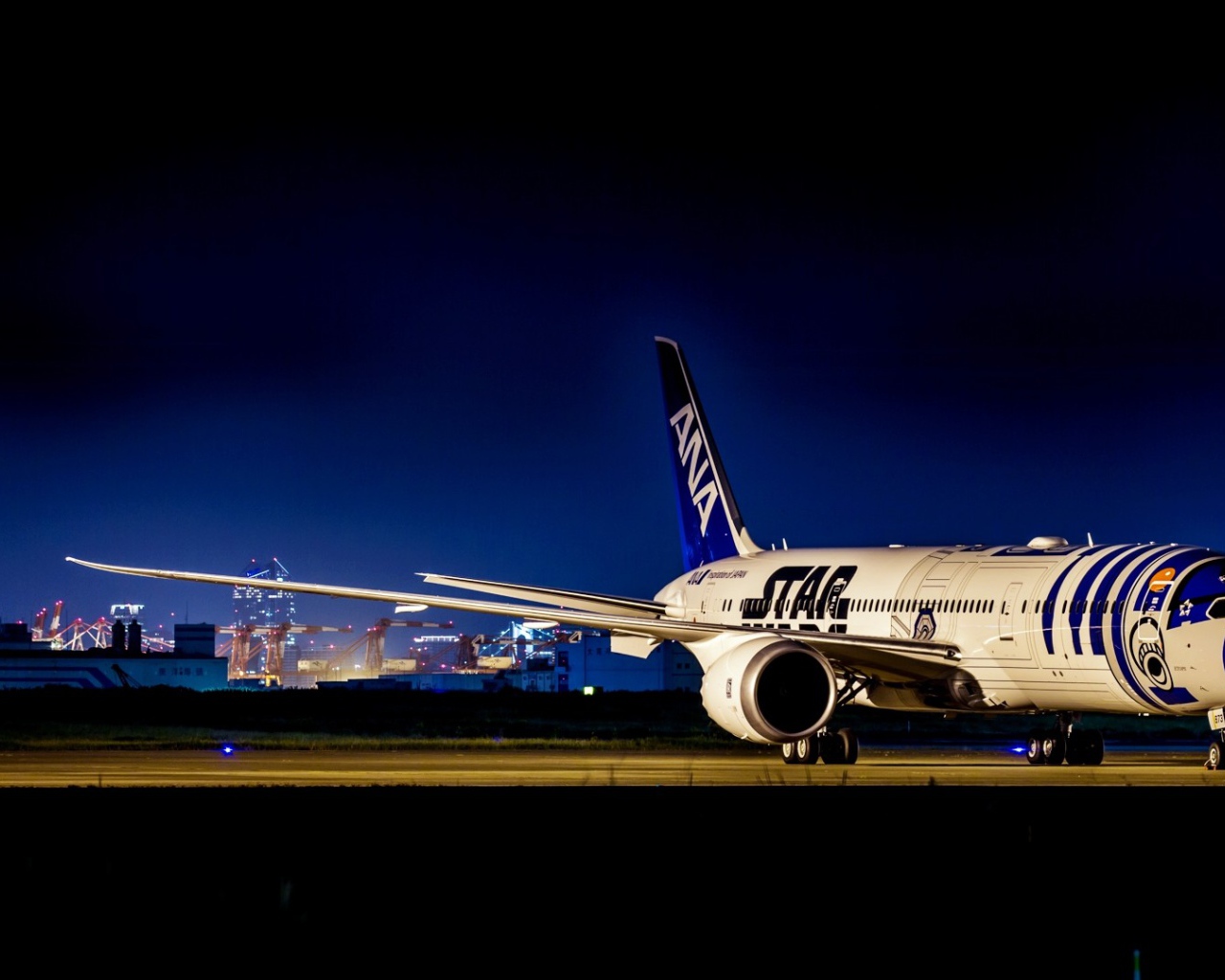 Самолет Boeing 787 в аэропорту 