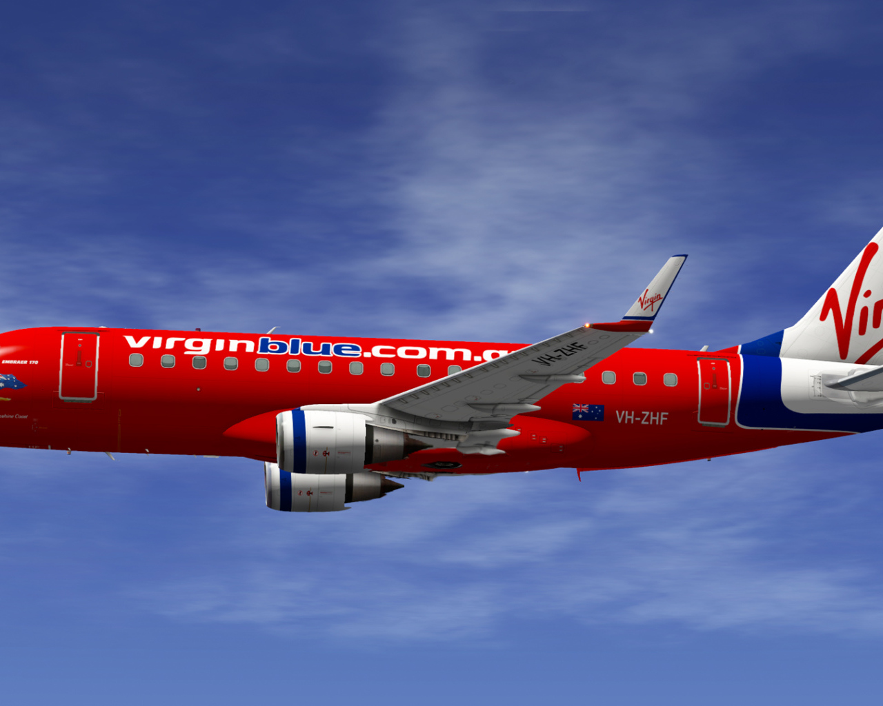 Embraer австралийской авиакомпании Virgin Blue