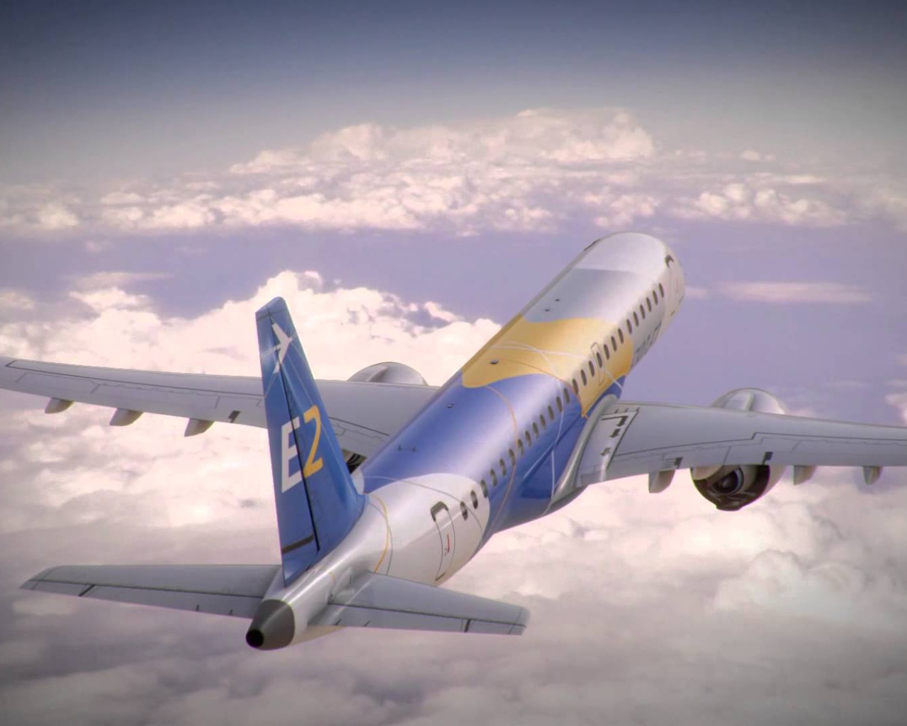Embraer E2 в небе 