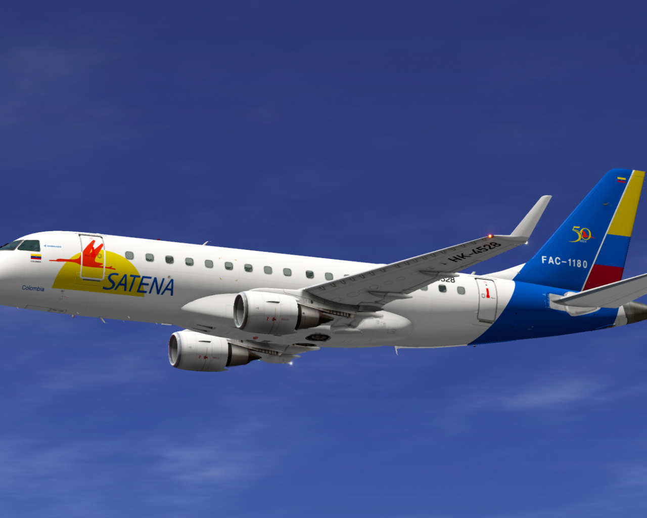 Embraer пассажирской авиакомпании Satena 