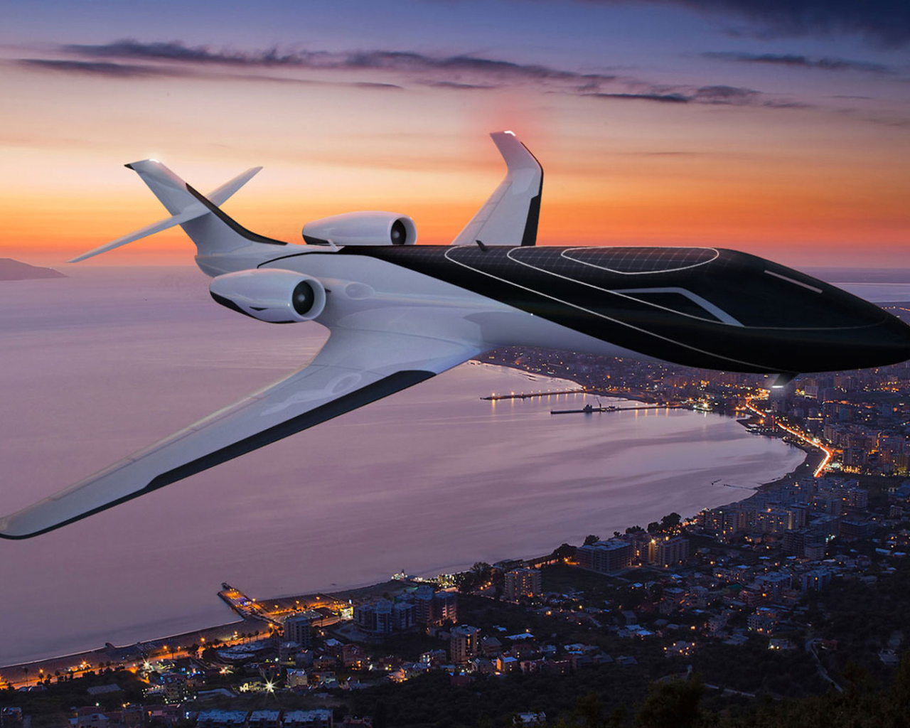 Французский прозрачный самолет IXION Windowless Jet 