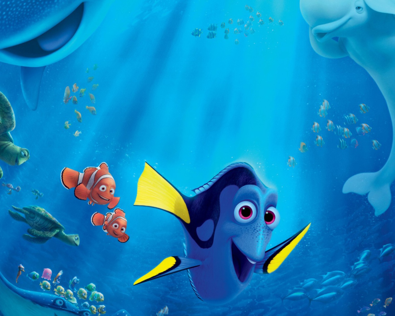 Синяя рыбка Дори мультфильм студии Пиксар 