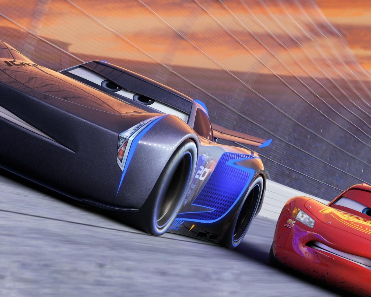 Машины Молния МакКуин и Джексон Шторм  Мультфильм Тачки 3  