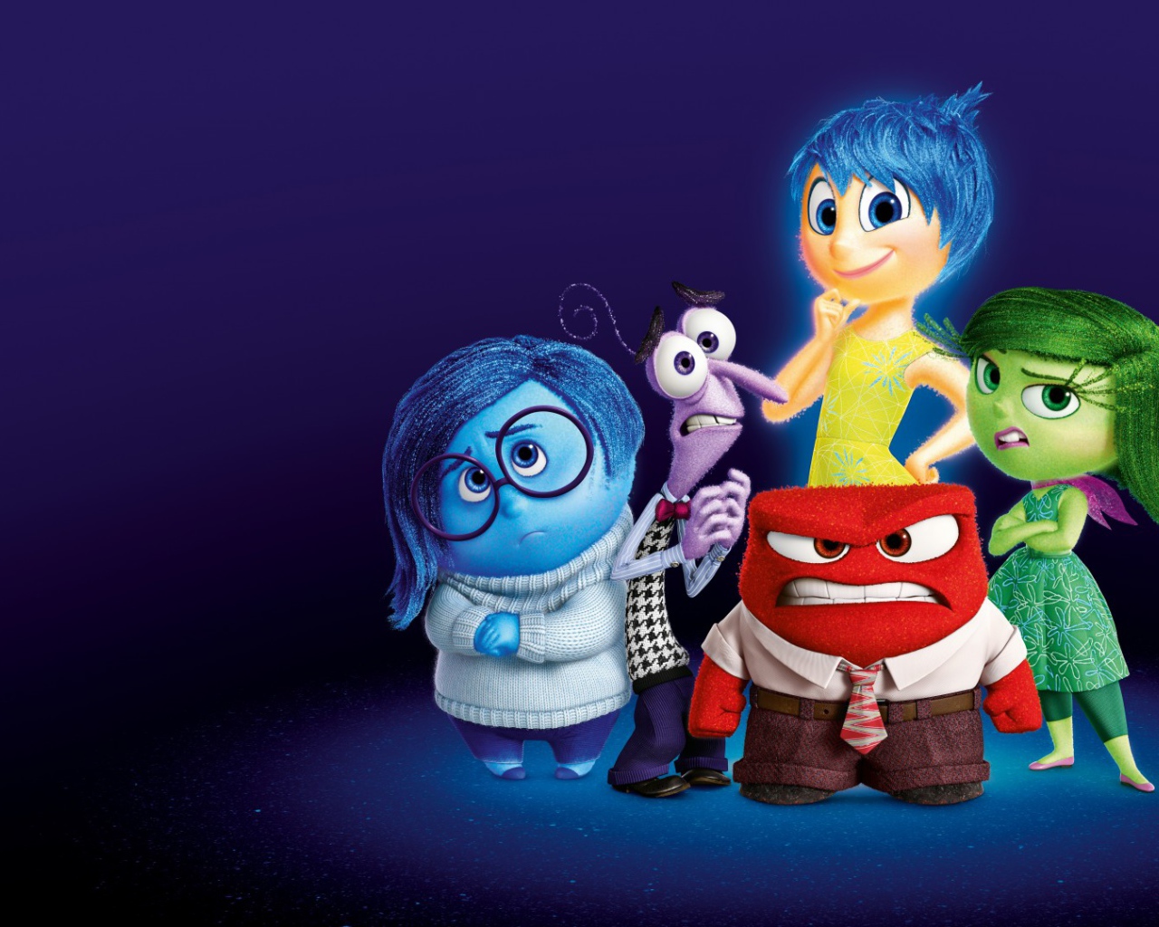 Главные персонажи эмоции мультфильм Головоломка 