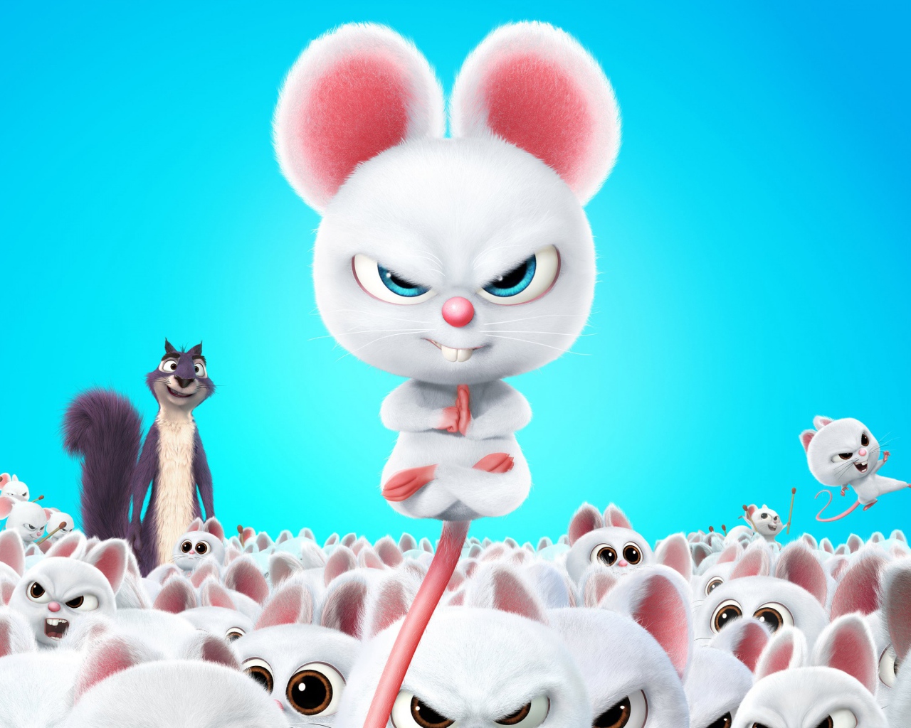 Белый крысенок Бадди мультфильм Реальная белка 2, 2017