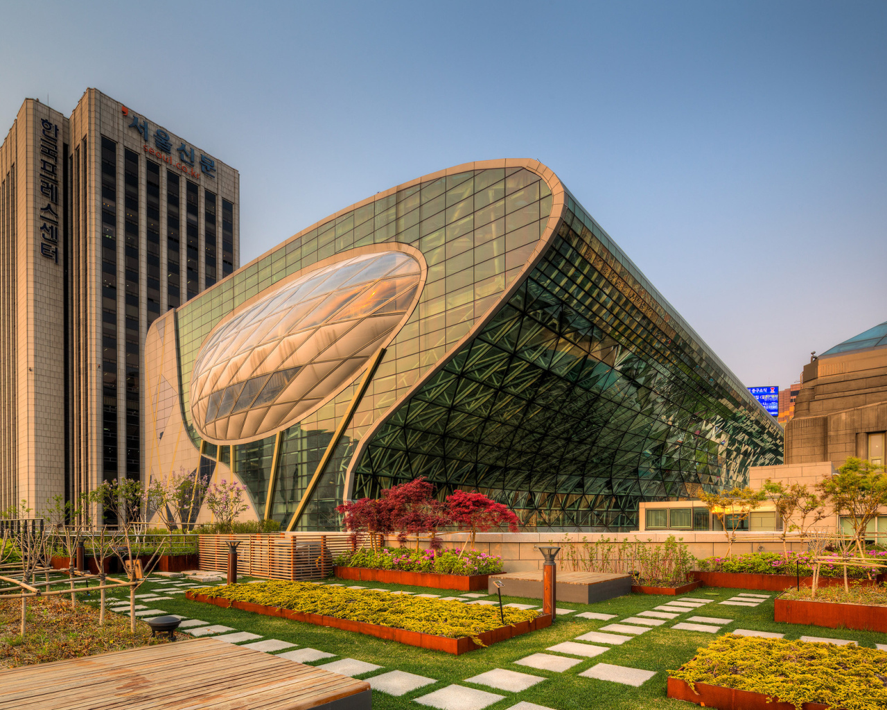 Корпус городской мэрии Seoul New City Hall, Южная Корея 
