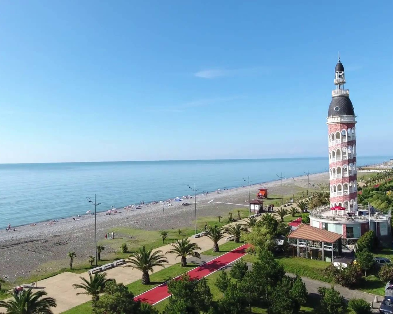 Шикарный вид на Черное море Батумский бульвар  