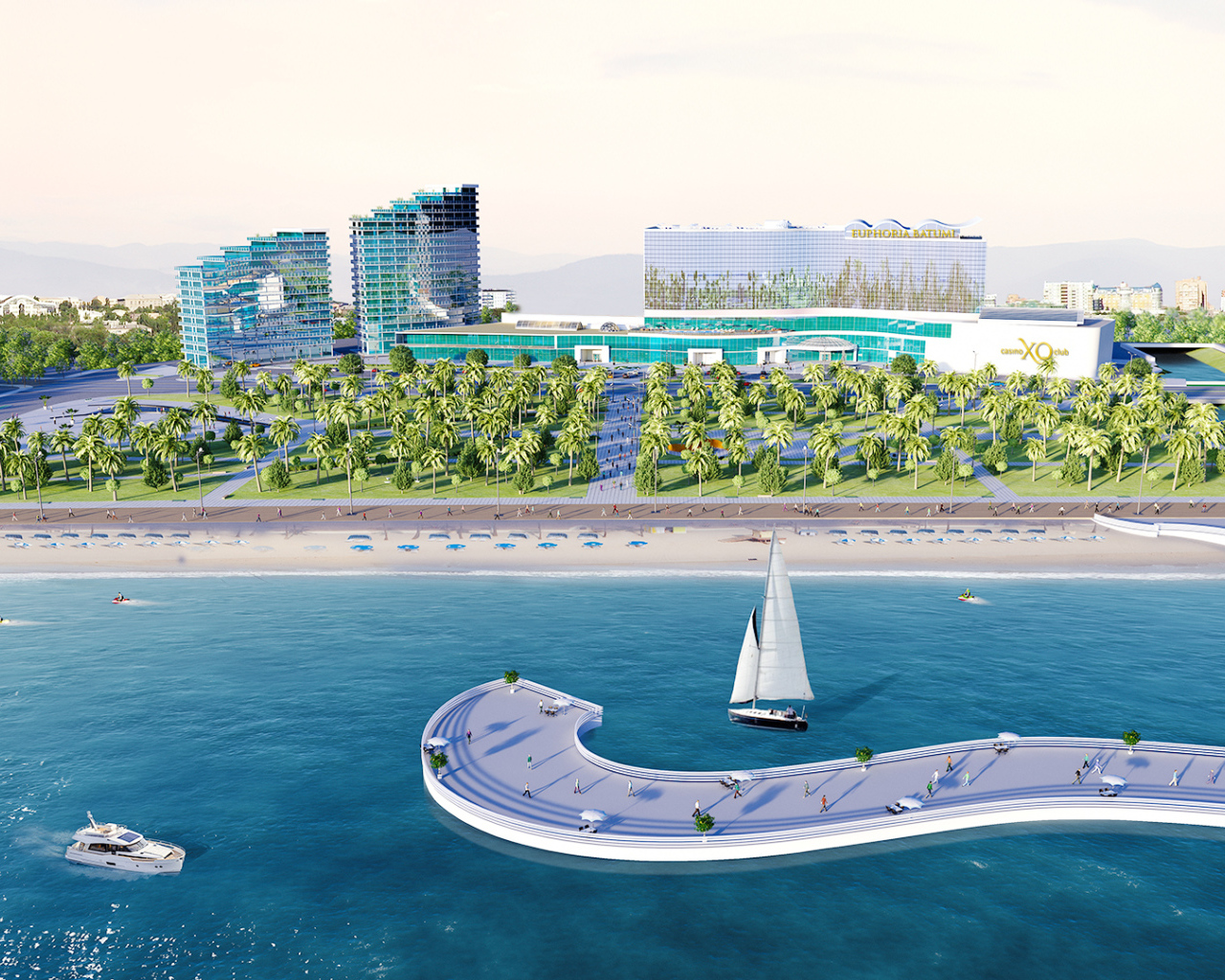 Отель Эйфория на побережье Черного моря Батуми 