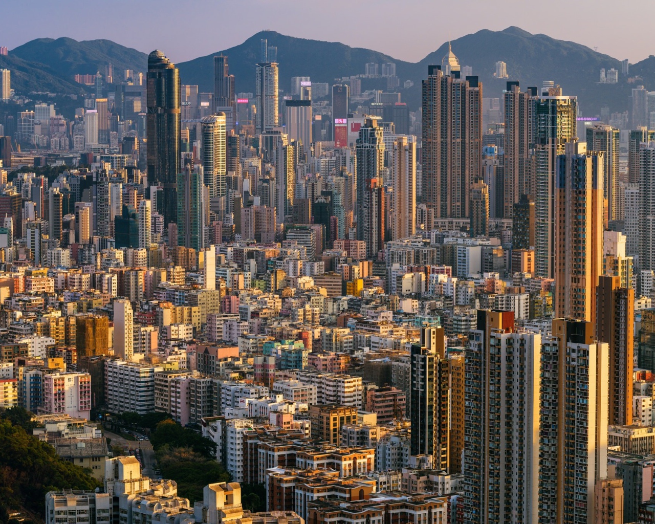 Panorama of Hong Kong, China