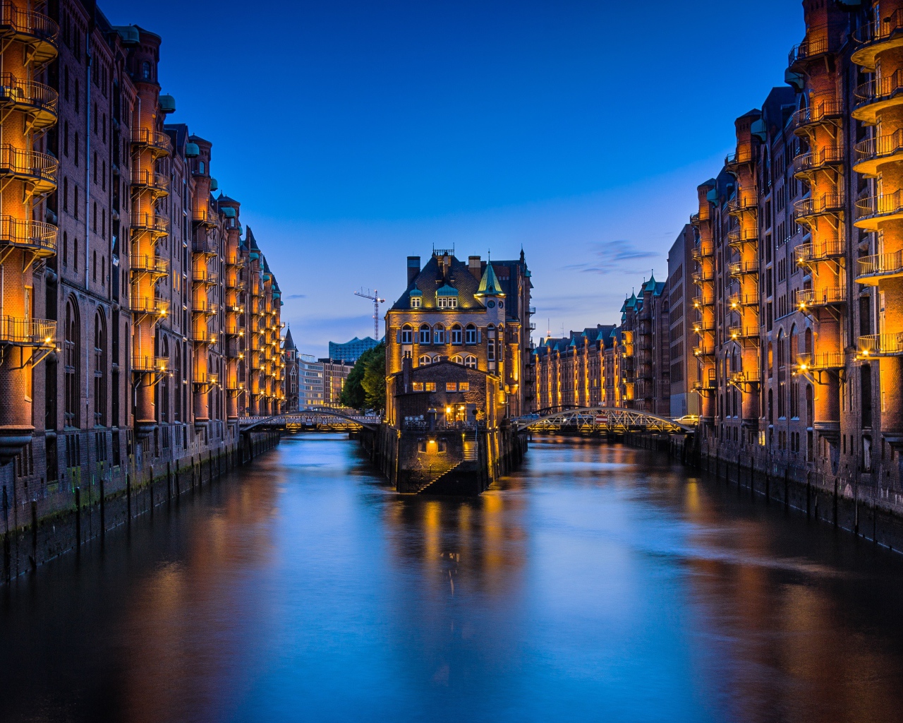 Складской район Шпайхерштадт, город Гамбург 