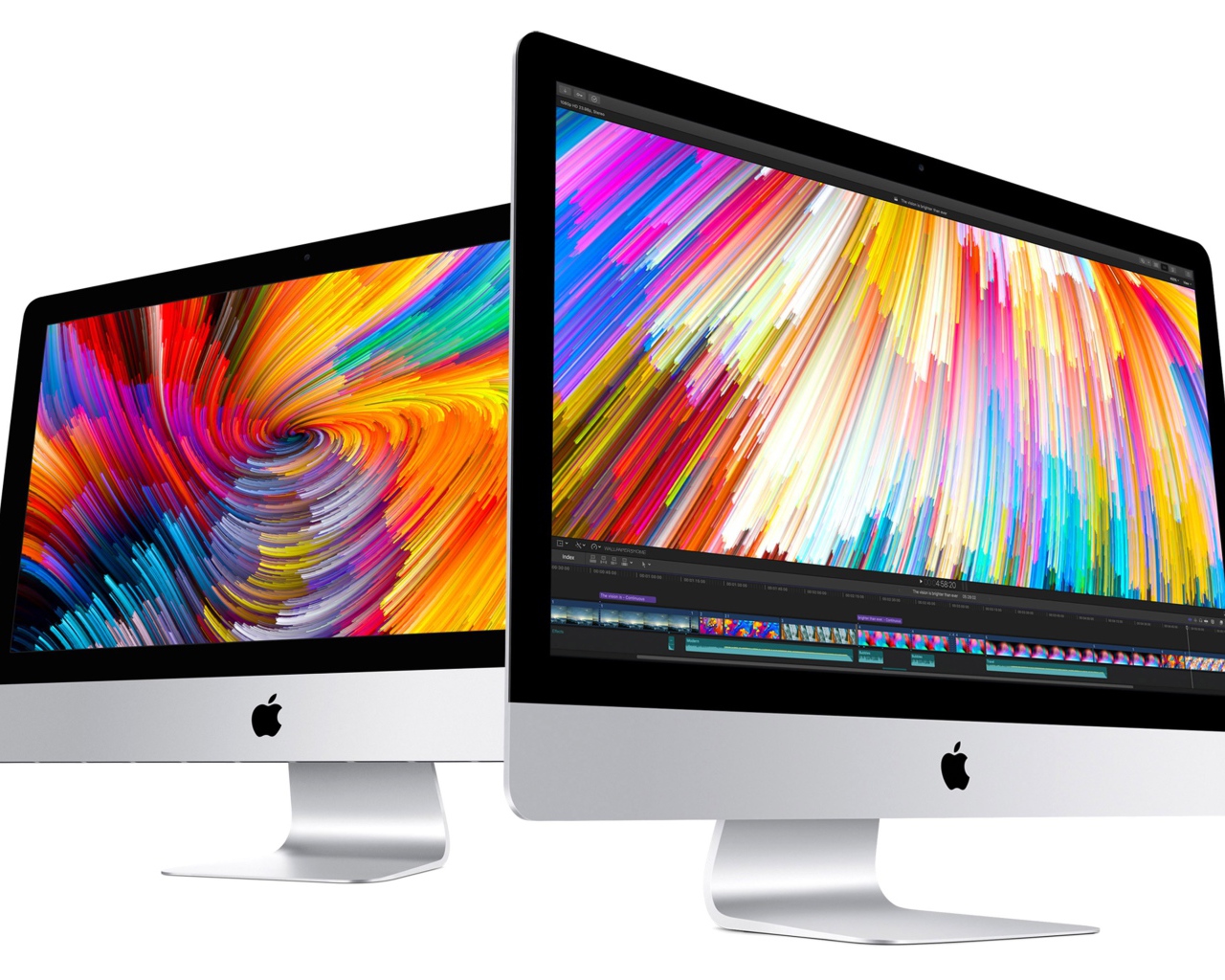 Моноблоки Apple   iMac, 2017 на белом фоне