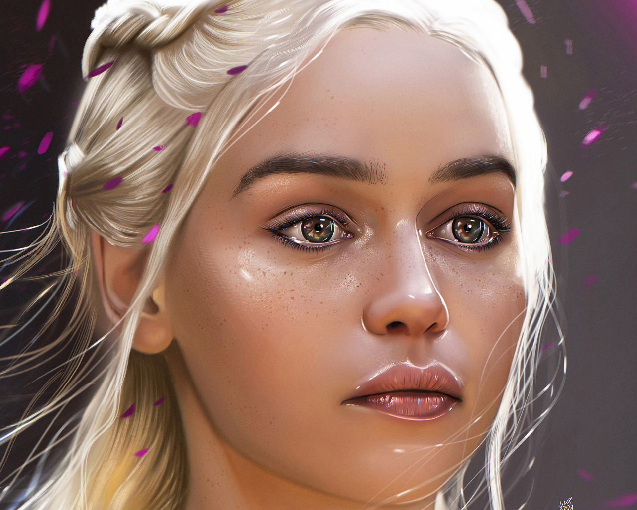 Рисунок персонажа Дейенерис Таргариен