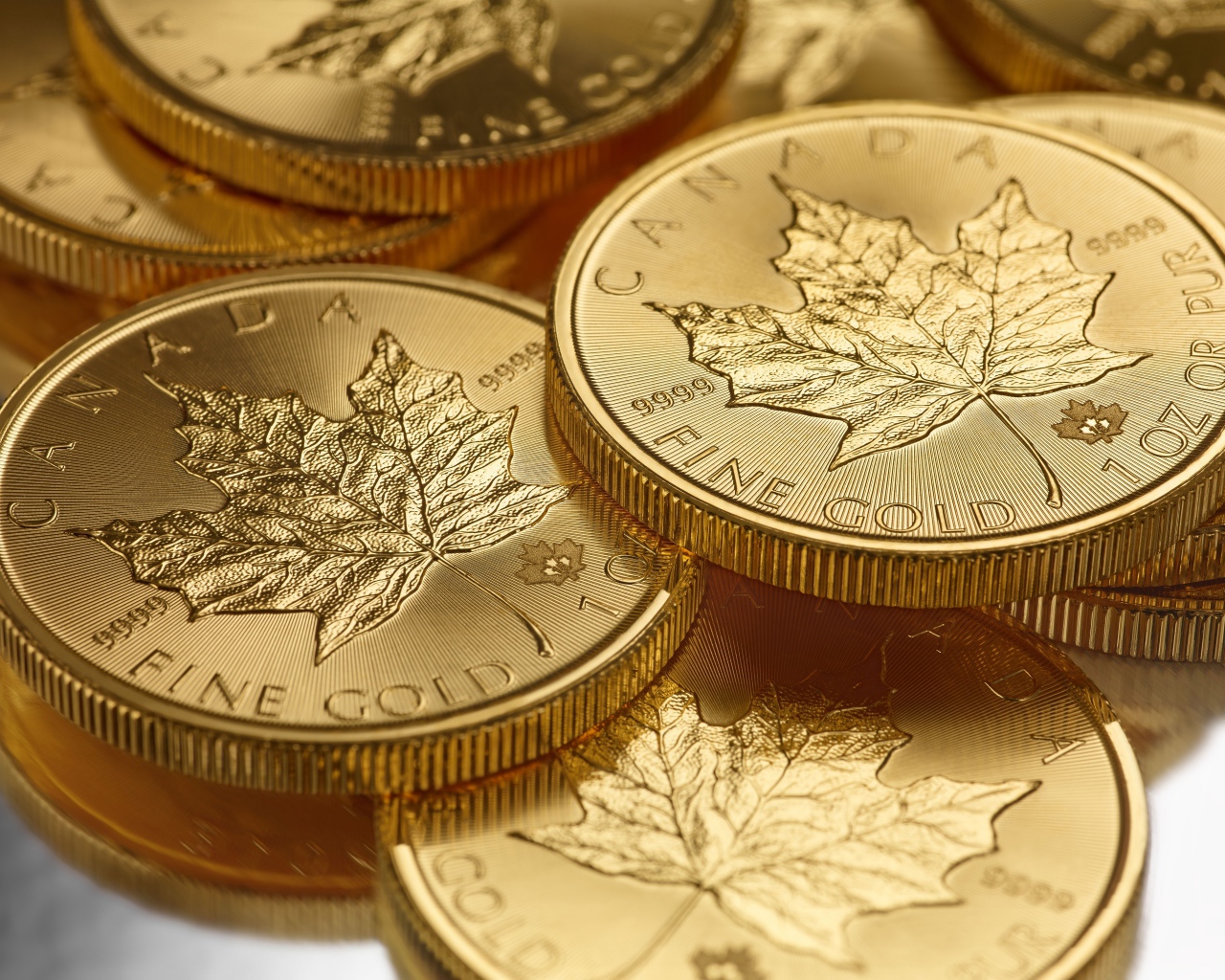 Золотые монеты Канада 