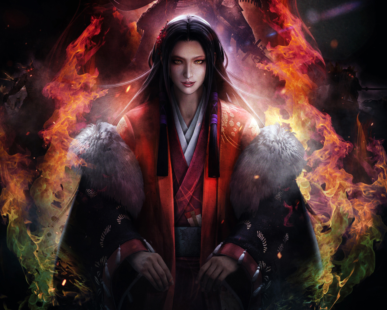 Персонаж компьютерной игры Nioh, Bloodshed's End, 2017