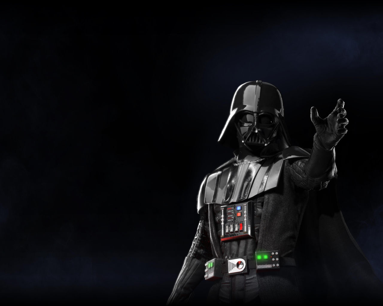 Darth Vader character of the computer game Star Wars. Battlefront II, 2017