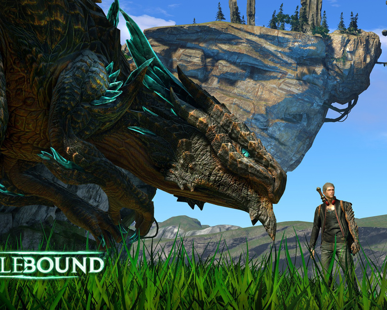 Дрю и дракон Тубан персонажи игры Scalebound 2017 