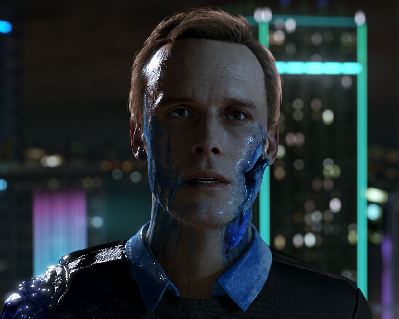 Connor персонаж игры Detroit Become Human 
