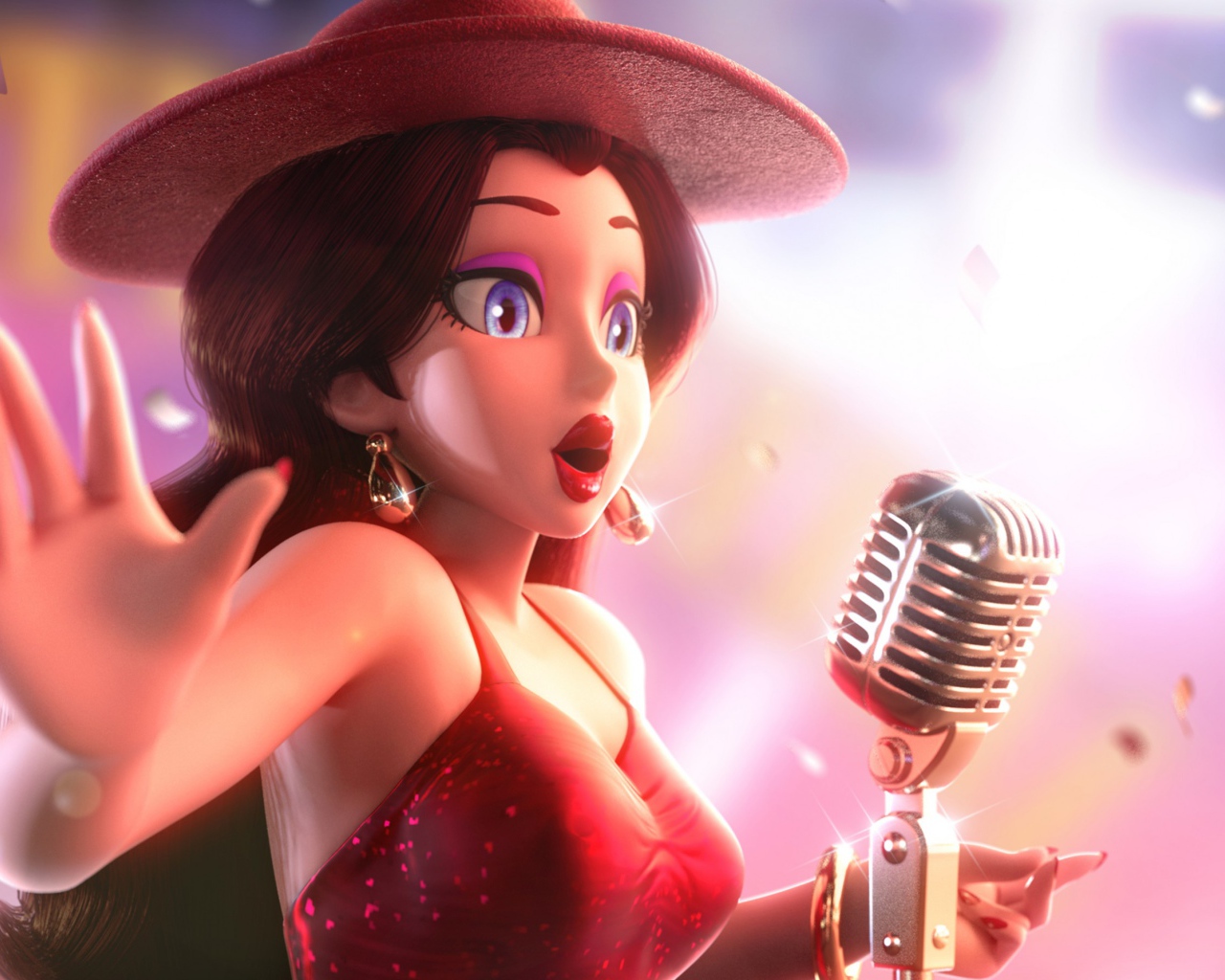 Девушка персонаж компьютерной игры Super Mario Odyssey, 2017