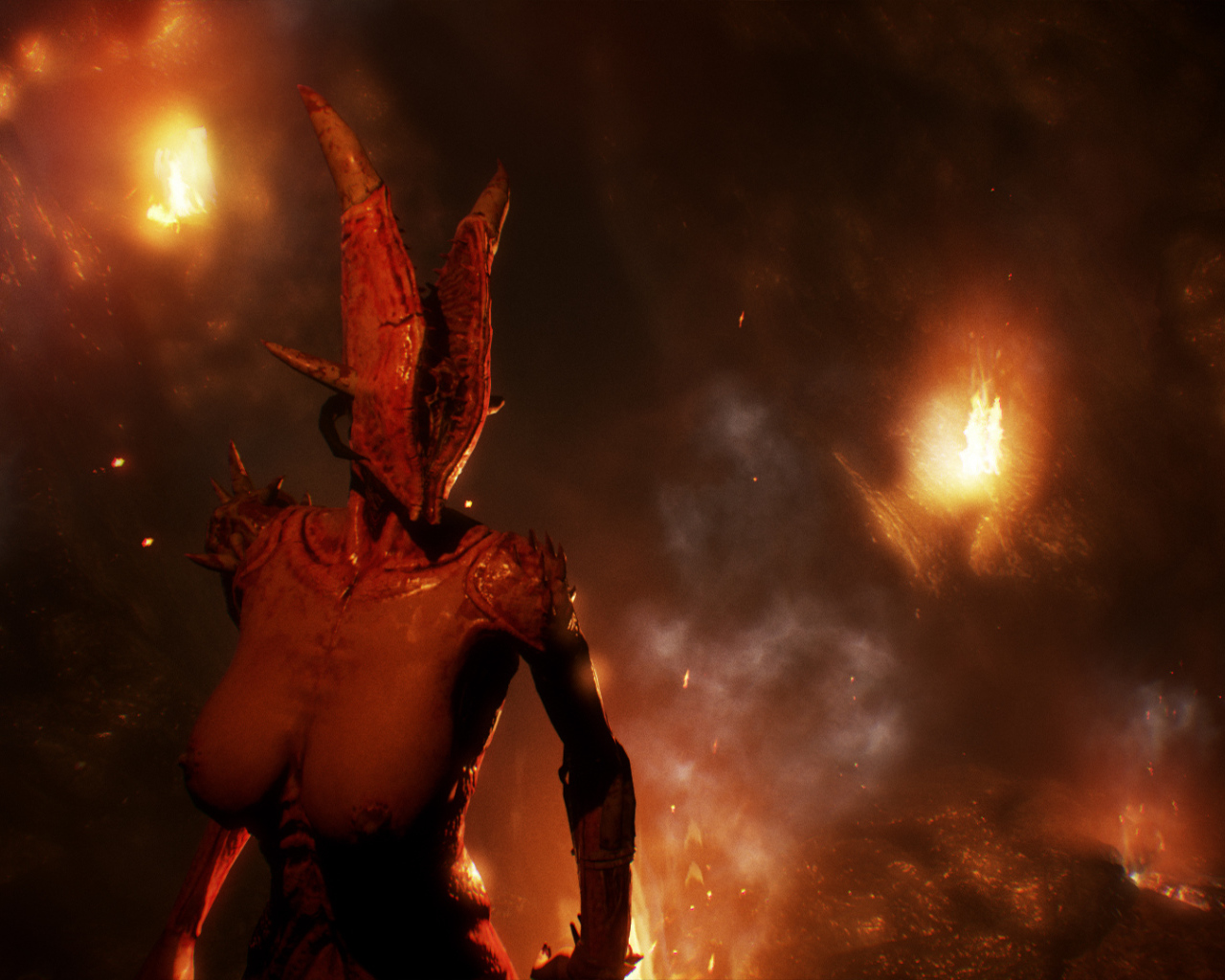 Красная богиня персонаж игры Agony 
