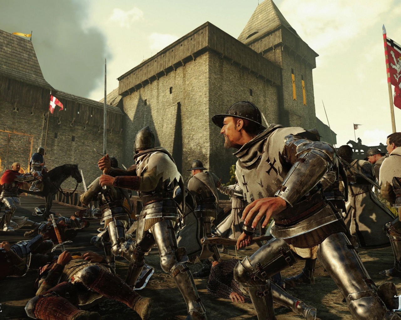 Атака на крепость игра Kingdom Come Deliverance 2017 