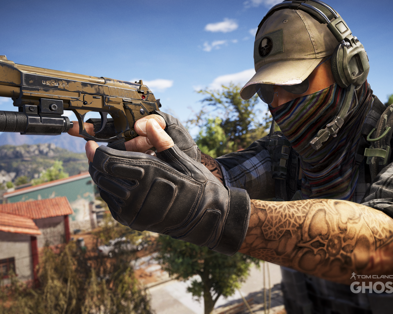 Парень с оружием персонаж игры Tom Clancy's Ghost Recon Wildlands 