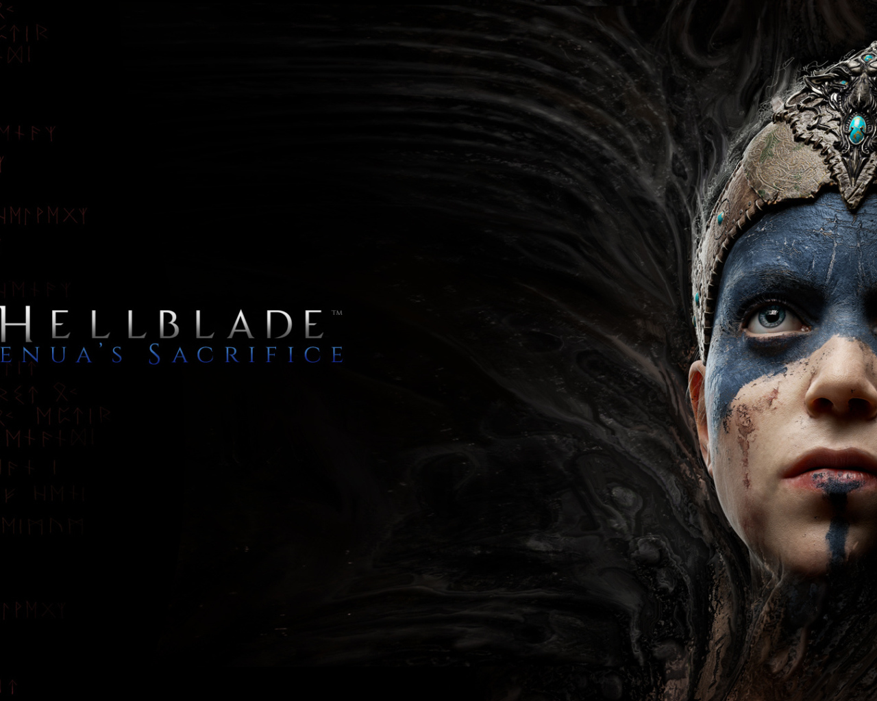 Женщина воин персонаж компьютерной игры Hellblade 