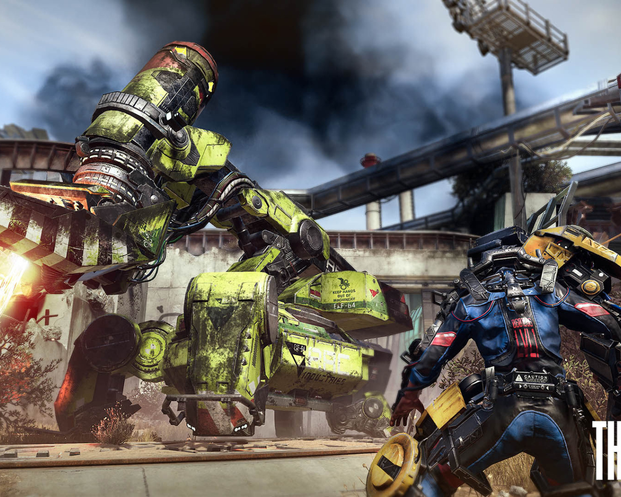 Желтая машина  робот  игра The Surge 2017 