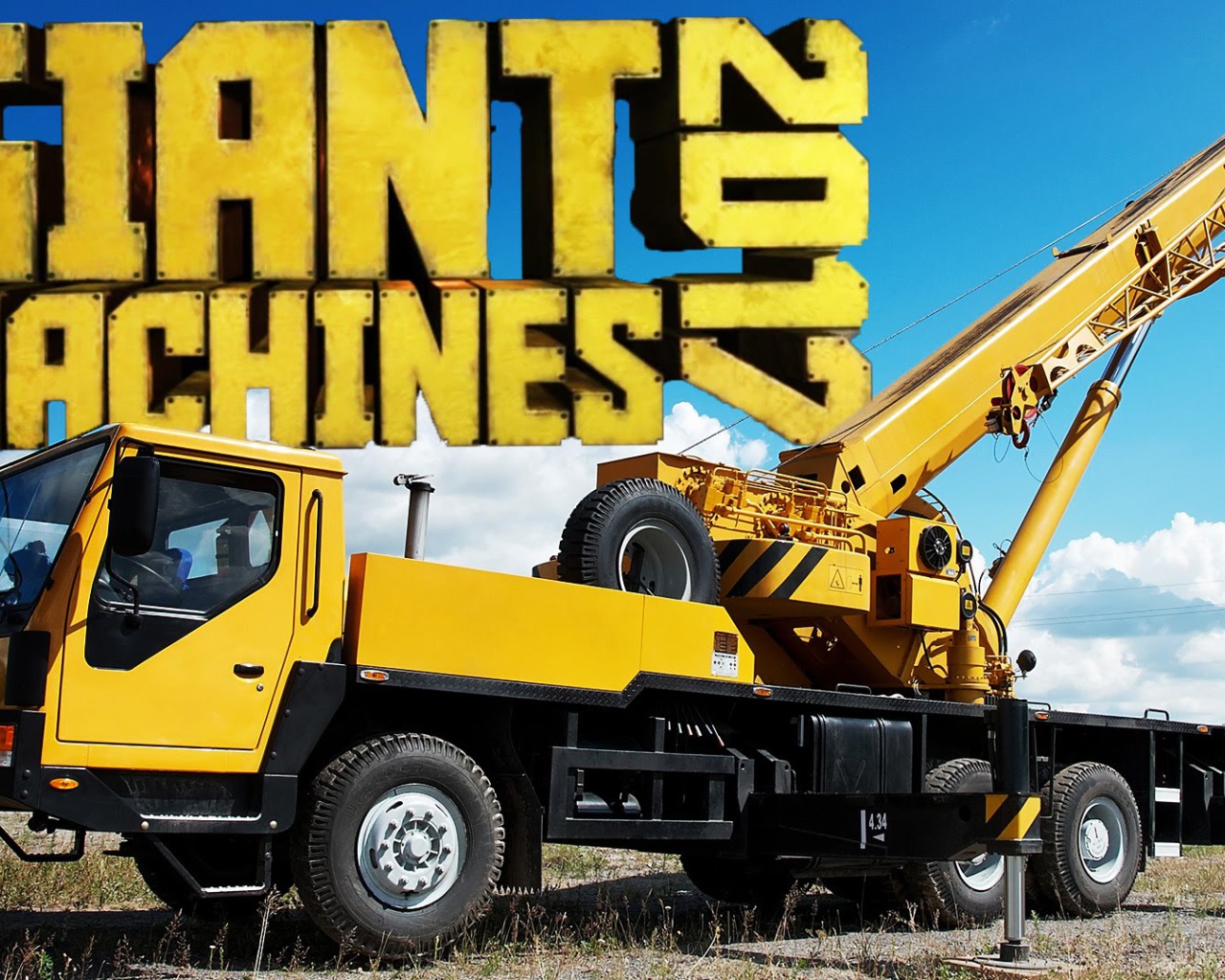 Желтый автокран игра Giant Machines 2017 
