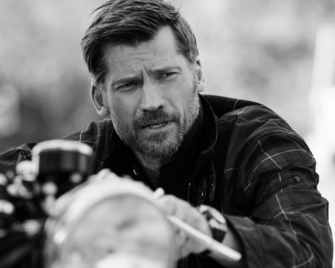 Популярный актер Николай Костер-Вальдау черно-белое фото