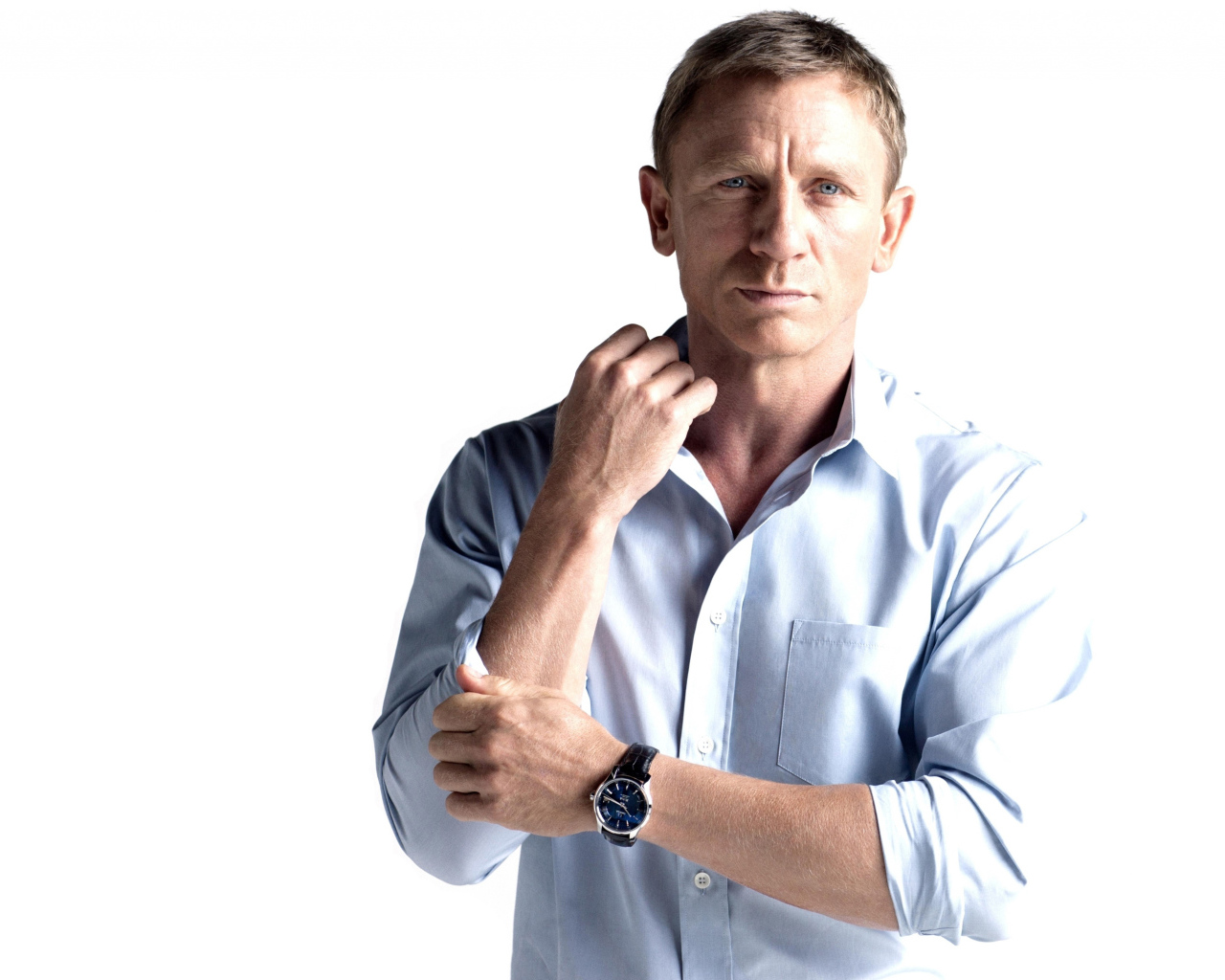 Стильный актер Дэниел Крэйг фото на белом фоне 