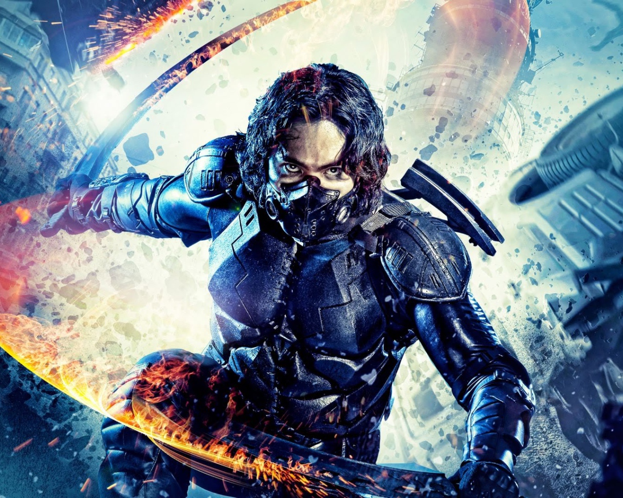 Актер Санжар Мадиев. Персонаж Хан - Человек-ветер фильм Защитники 2017 