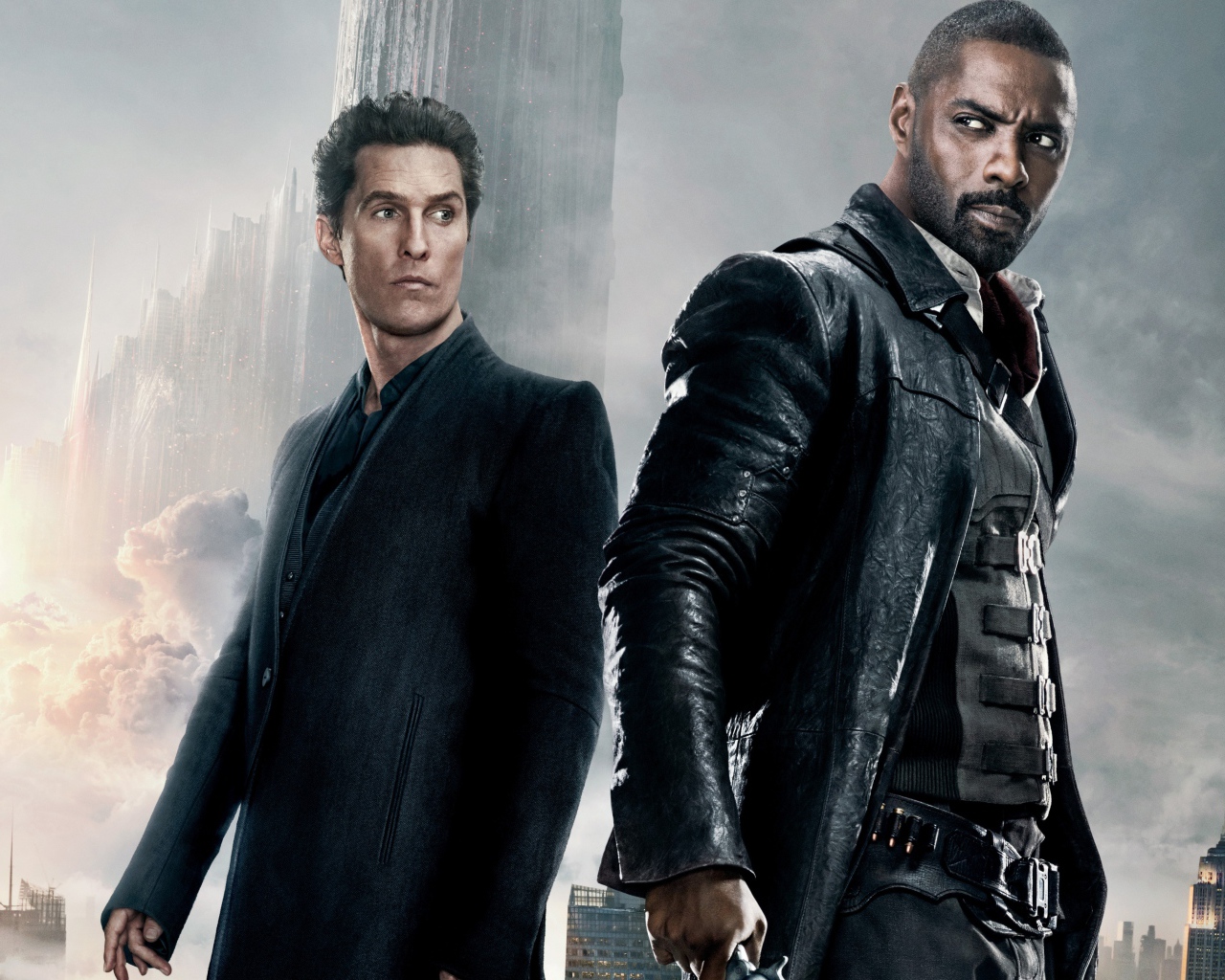 Актеры Идрис Эльба и Мэттью МакКонахи главные герои фильма Темная башня, 2017