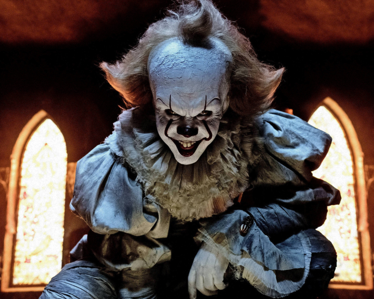 Злобная улыбка клоуна, фильм Оно 2017