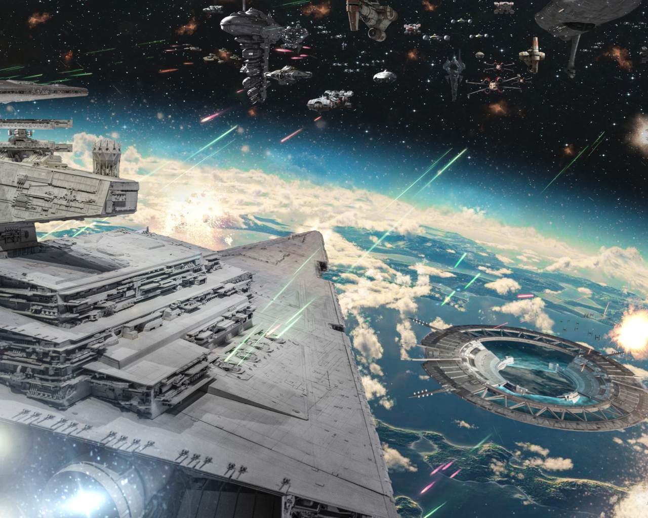 Боевые космические корабли битва фильм Изгой-один. Звёздные войны Истории 