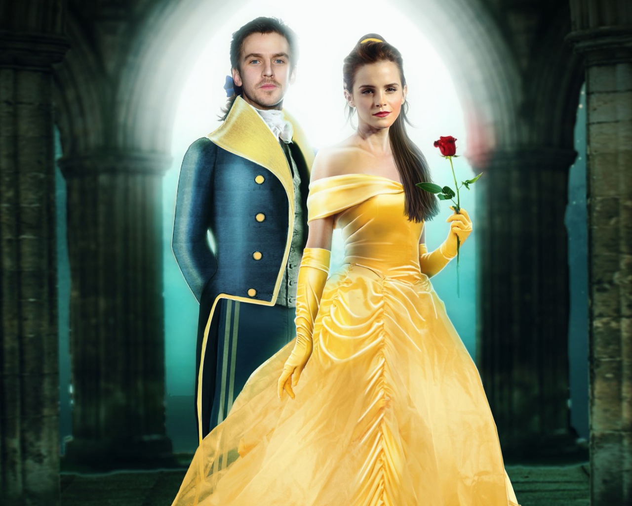Красавица Белль и принц Адам фильм Красавица и чудовище 2017 