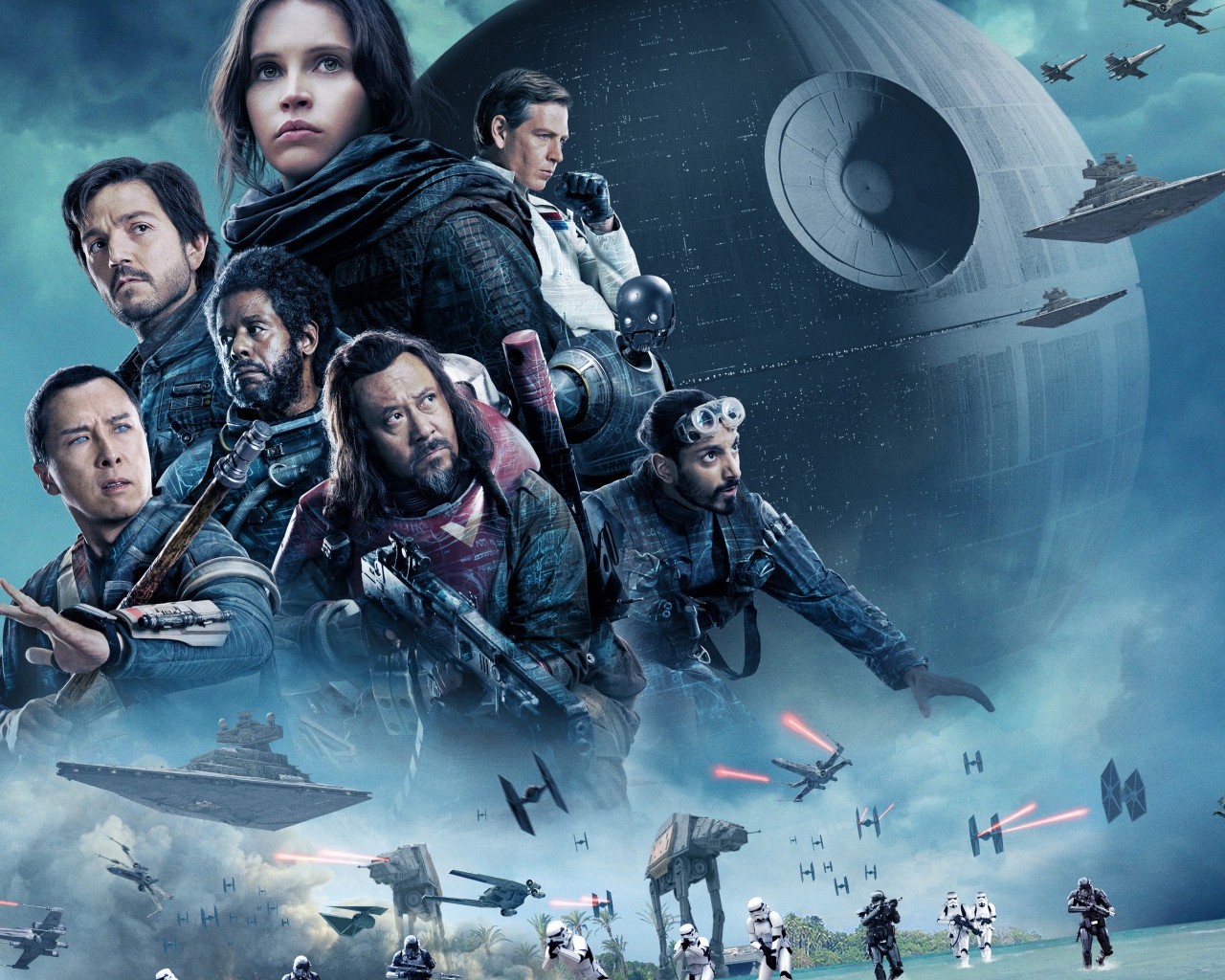 Герои приключенческого фильма Изгой-один. Звёздные войны Истории 