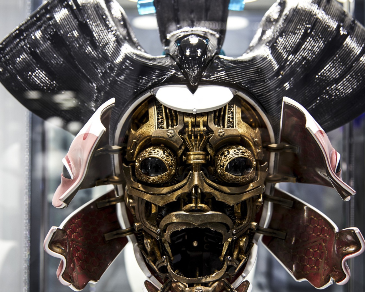 Железная маска Гейша фильм Призрак в доспехах 2017 