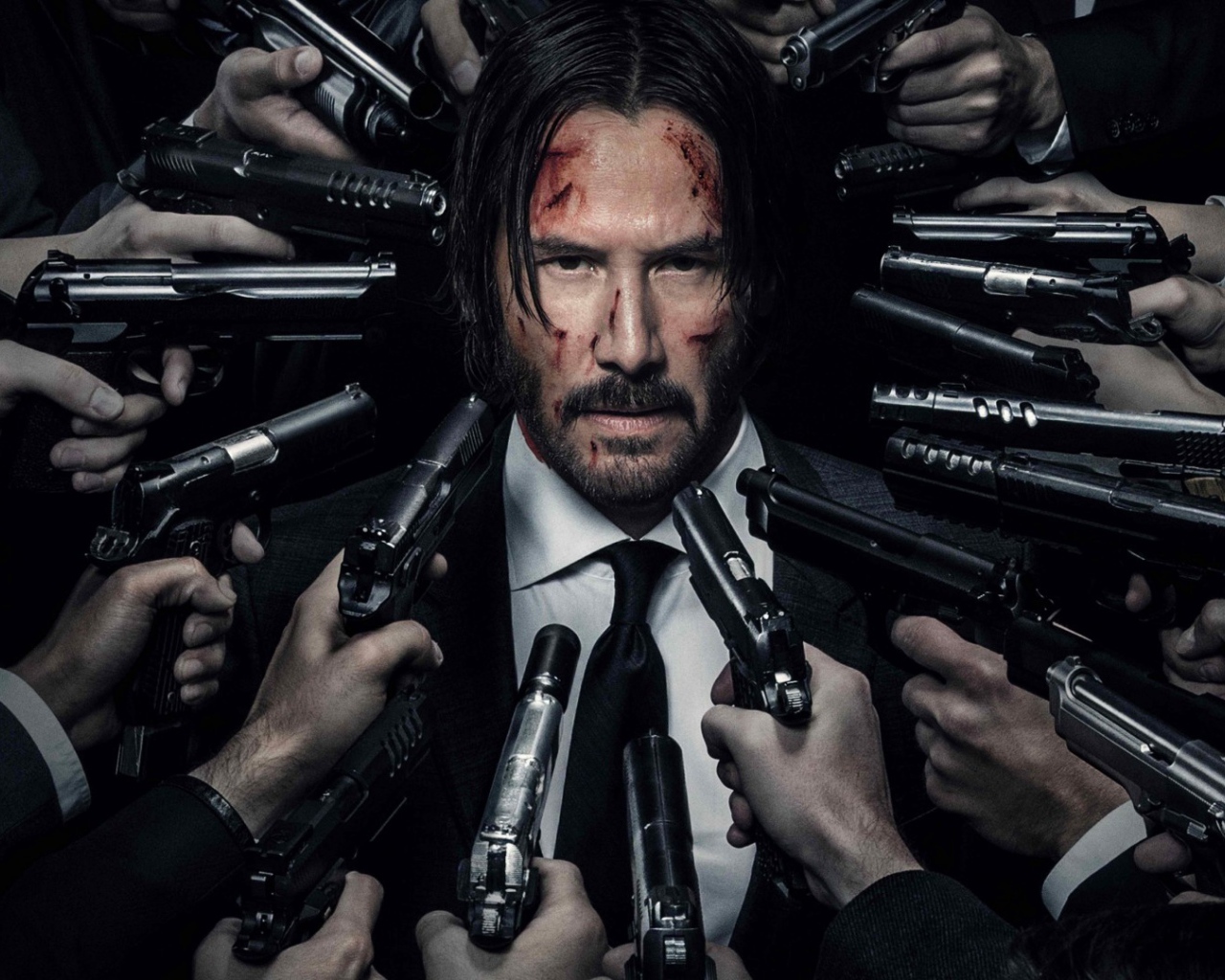 Киану Ривз под прицелом фильм Джон Уик 2 