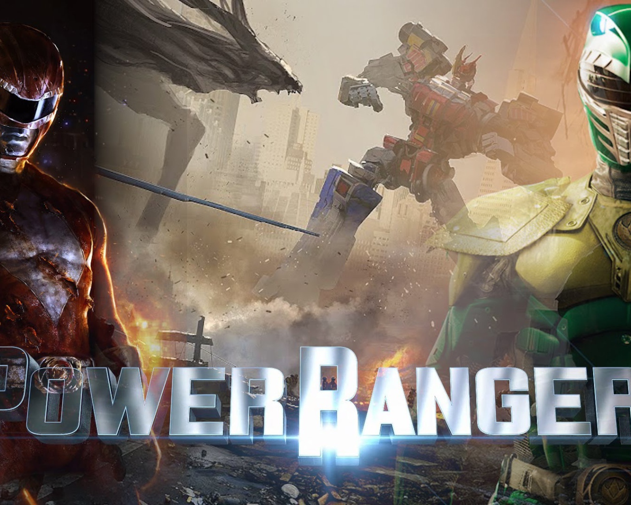 Логотип фильма Могучие рейнджеры 2017 