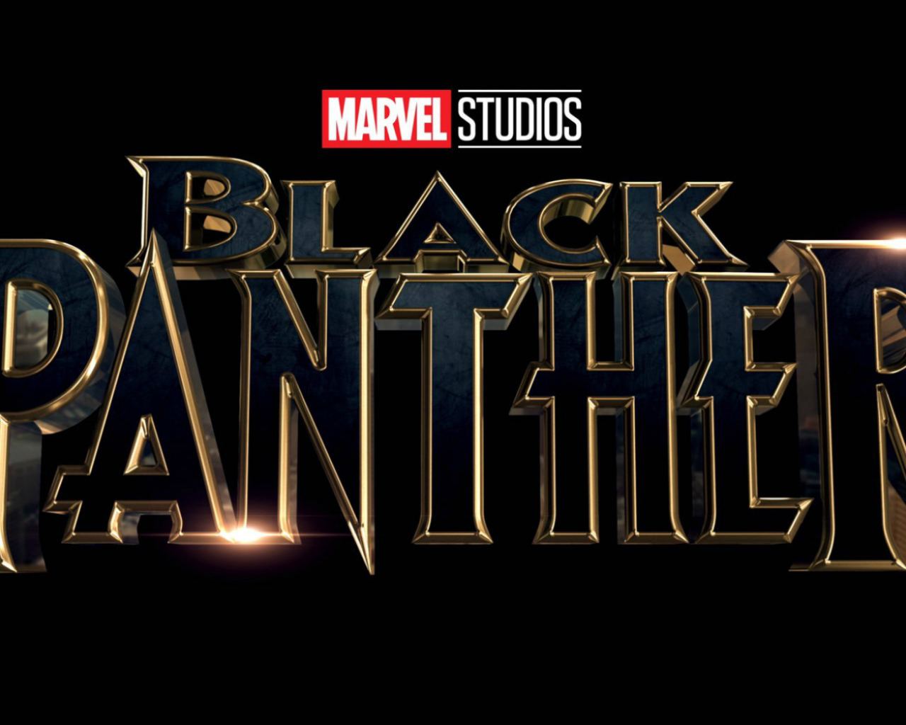 Логотип нового фантастического фильма Черная пантера, 2018