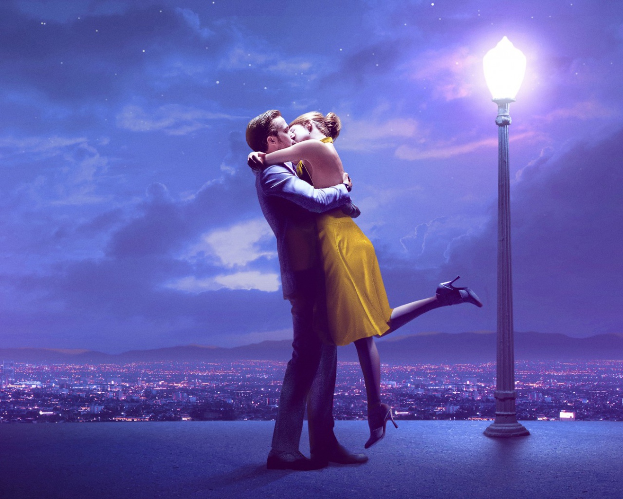 Райан Гослинг и Эмма Стоун фильм Ла-ла Ленд  