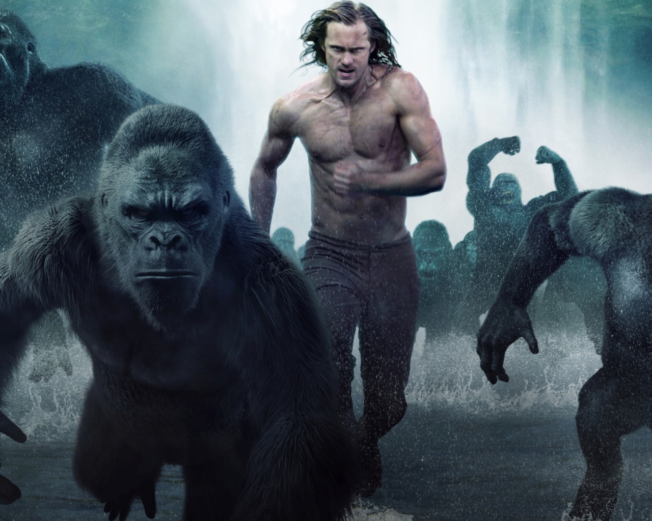 Тарзан  и гориллы фильм Тарзан. Легенда 