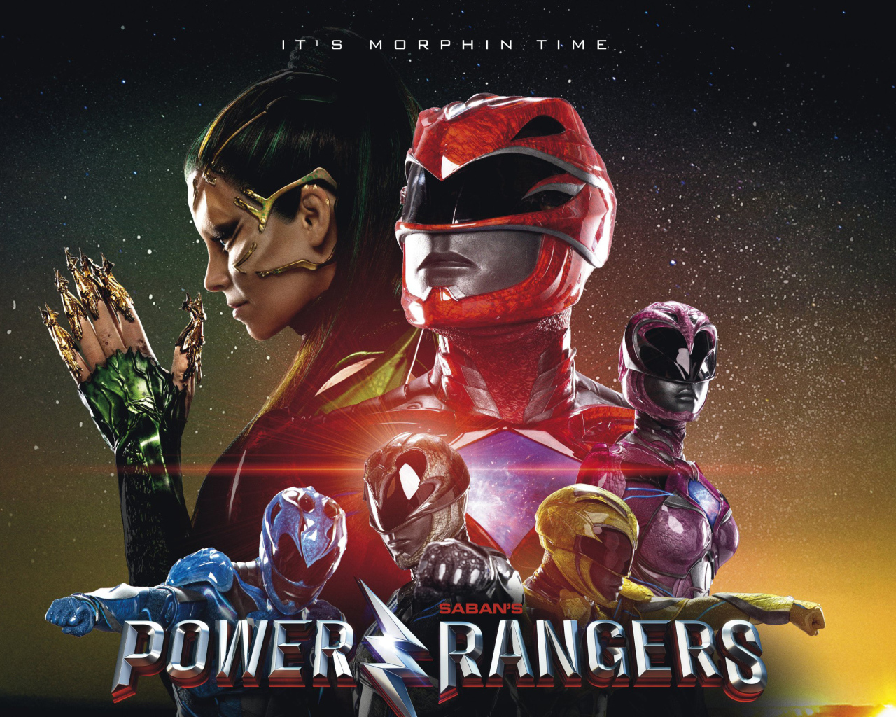 Постер фильма Могучие рейнджеры 2017 