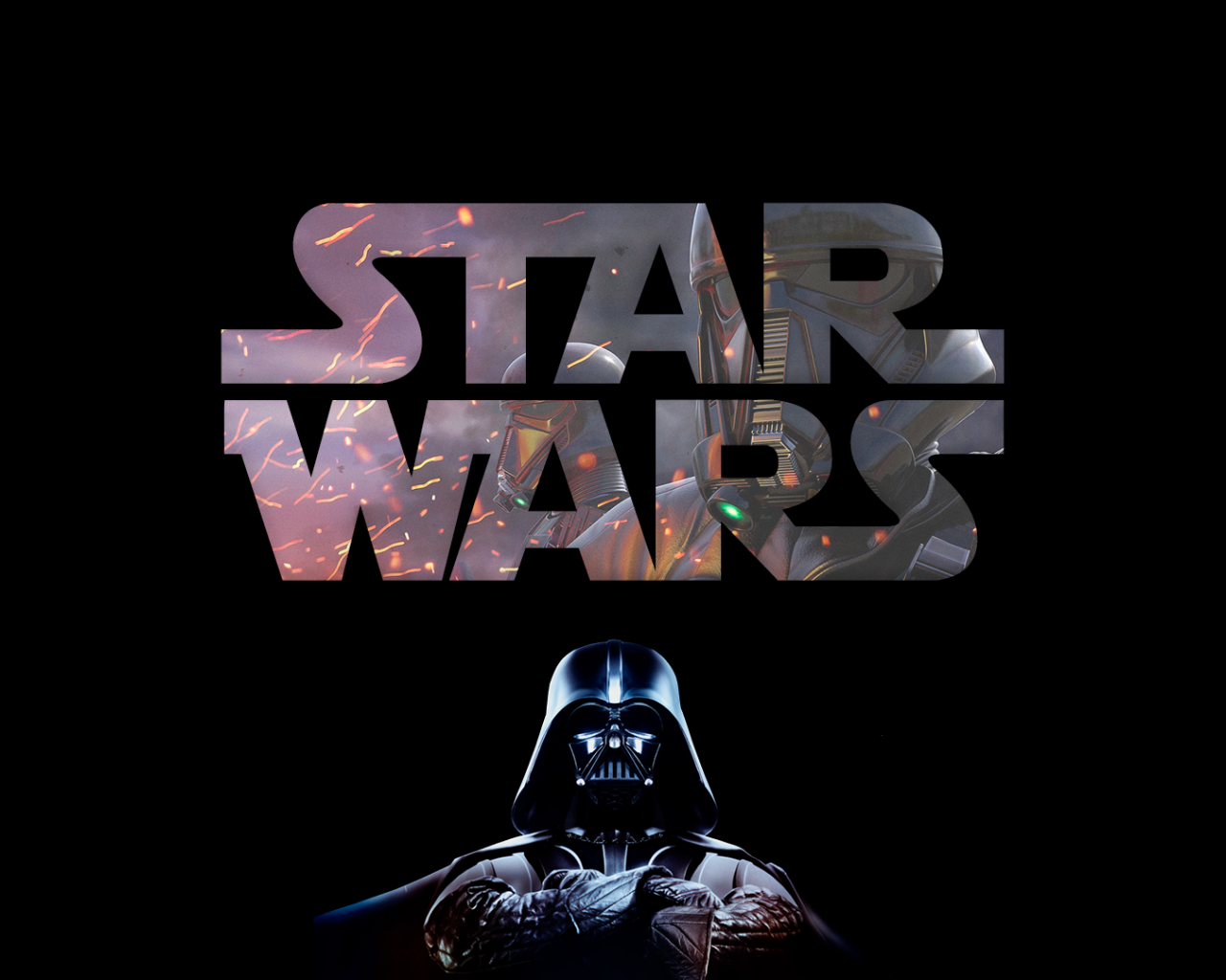 Логотип фильма Звездные войны с Дартом Вейдером 