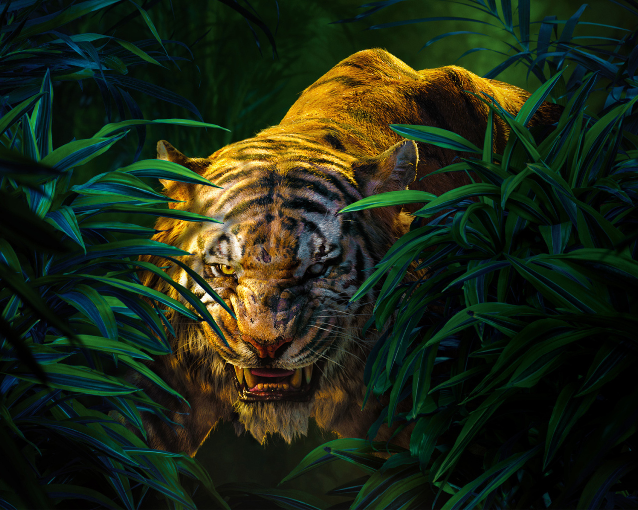 Тигр Шерхан фильм Книга джунглей 2016 