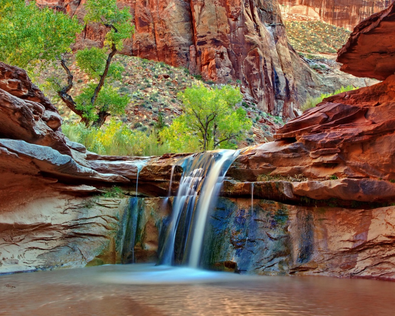 Водопад в Гранд-Каньоне 