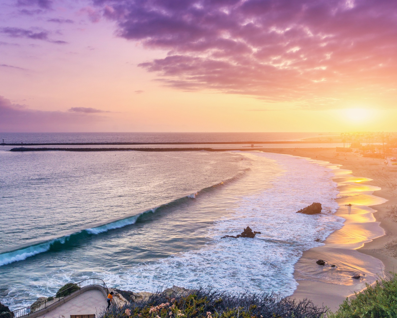 Пляж Корона Дель Мар, Калифорния 